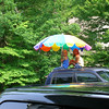 Estes > June 3- I watch the Halfacre children while Stephanie delivers baby #4- Natalie. The kids entertain themselves by camping on the roof of Phil's truck,