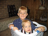 Estes > All kids need a photo of themselves in a laundry basket at some point, don't they? Andrew & Nate